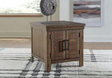 Moriville Grayish Brown Rectangular End Table