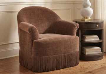 Jeanwell Clay Swivel Accent Chair