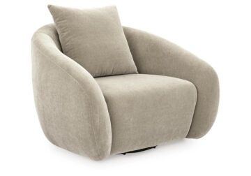 Yahya Pebble Swivel Accent Chair