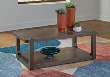 Breckington Dark Brown Rectangular Cocktail Table