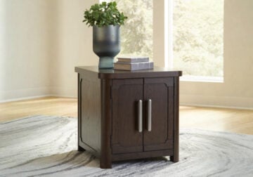 Breckington Dark Brown Rectangular End Table