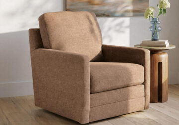 Dishford Cinnamon Swivel Accent Chair