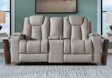 Elevate Edges Coin Glider Reclining Love Seat