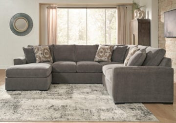 Larson Levee Espresso 3pc. LAF Chaise Sectional