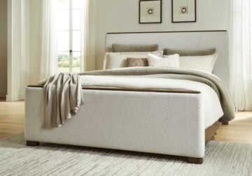 Radkin Burnished Brown King Upholstered Bed