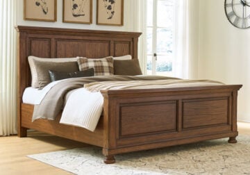 Zackaryn Warm Brown King Panel Bed