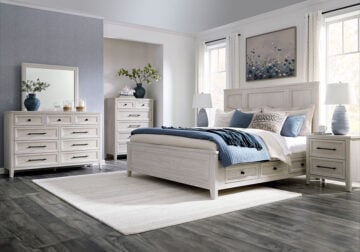 Darbonton Dove White King Storage Bed Set