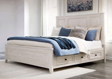 Darbonton Dove White King Storage Bed